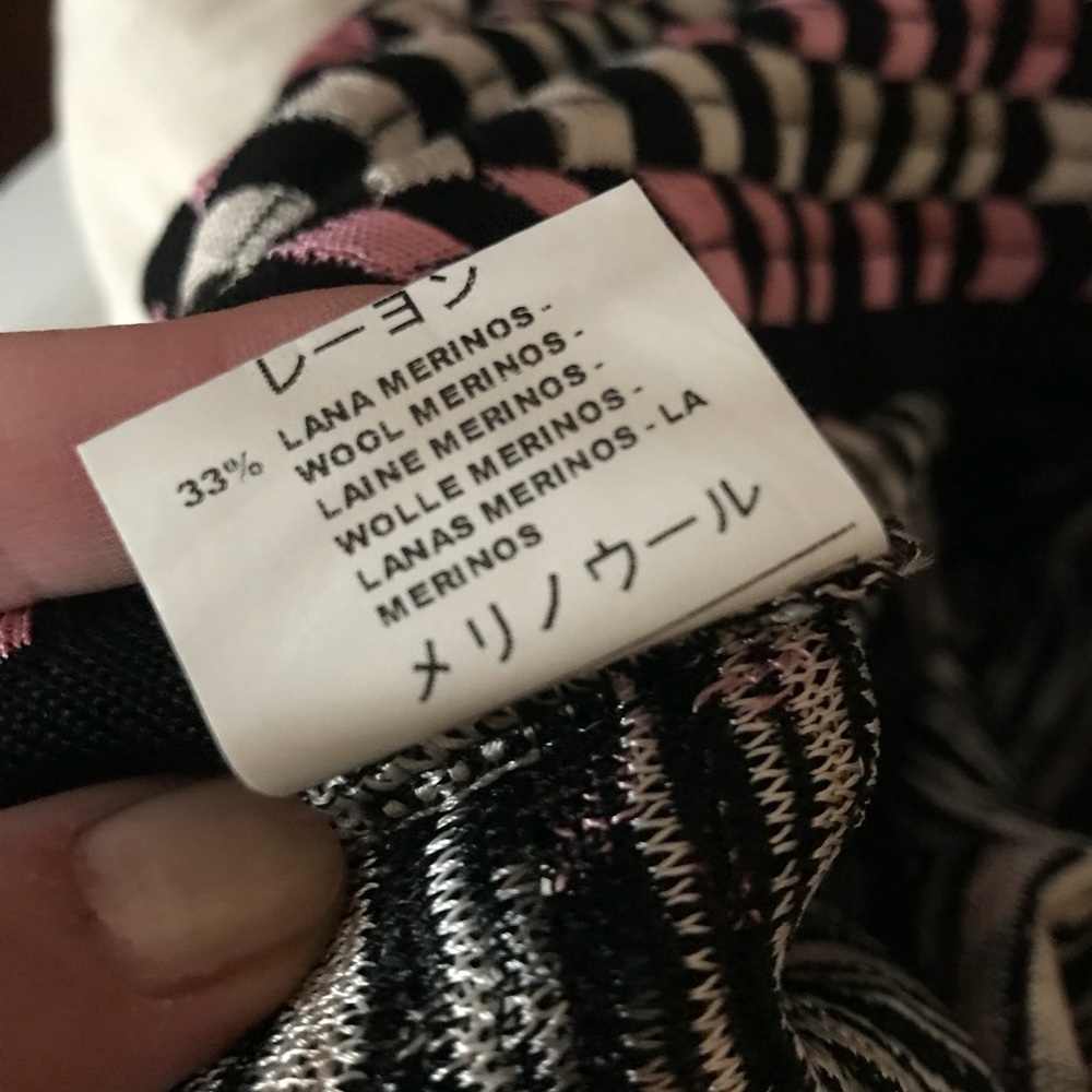 Missoni Black and Pink Mini Skirt - Picture 6 of 7